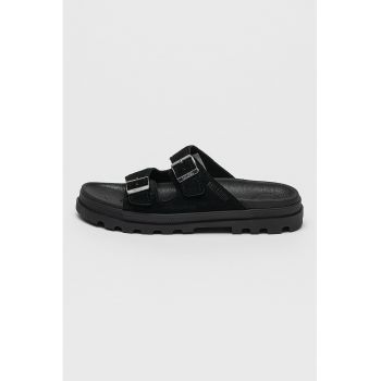 Papuci unisex din piele intoarsa cu catarama Dunelite Riviera