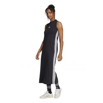 Rochie lunga din amestec de bumbac cu slit lateral
