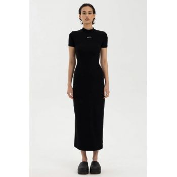 Rochie maxi cu decupaj pe spate - Negru