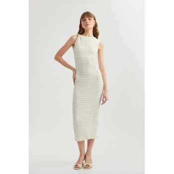 Rochie midi texturata
