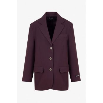 Sacou cu aspect oversized Scarlet - Violet pruna -