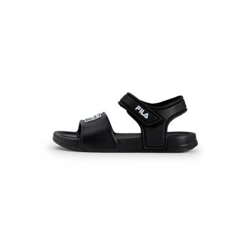 Sandale cu inchidere velcro si logo Fiori