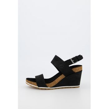 Sandale de piele intoarsa - cu platforma Capri Sunset