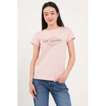 Tricou de bumbac cu logo