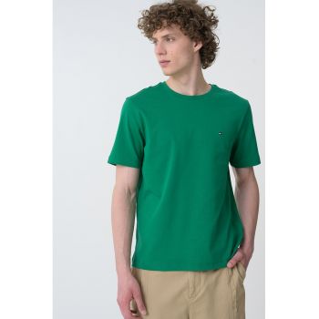 Tricou de bumbac cu logo discret