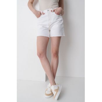 Blugi scurti mom fit