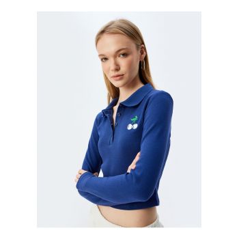 Bluza crop polo