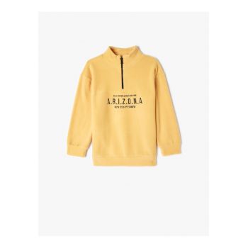 Bluza de trening cu fenta cu fermoar