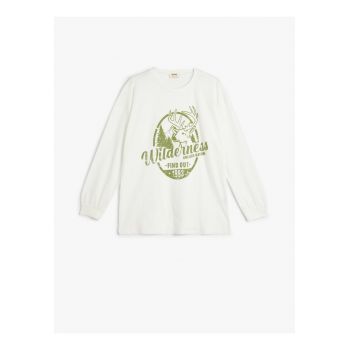 Bluza din bumbac cu imprimeu
