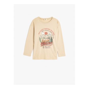Bluza din bumbac cu model grafic