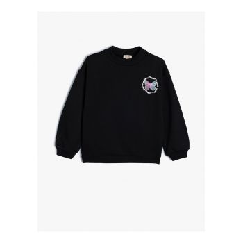 Bluza lejera de trening cu imprimeu pe spate
