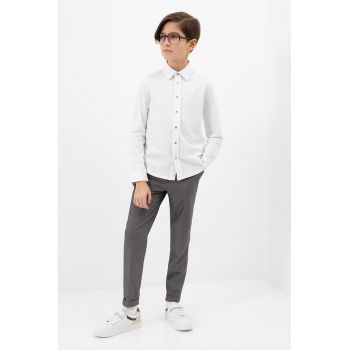 Camasa slim fit cu guler ascutit