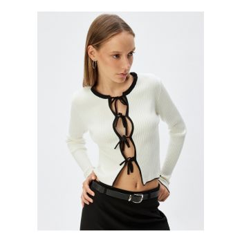 Cardigan cu snururi de ajustare