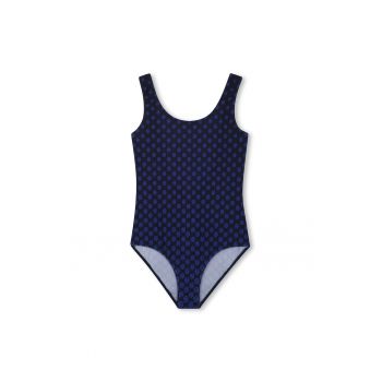 Costum de baie intreg cu decolteu rotund si model