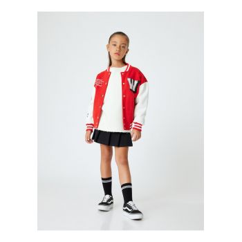 Fusta mini plisata cu talie elastica