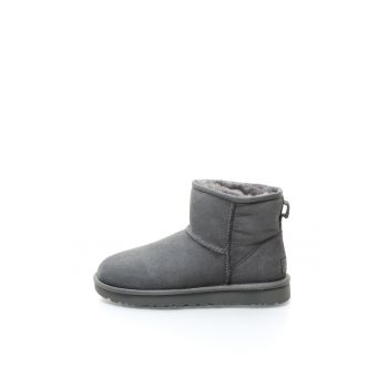 Ghete de piele intoarsa fara inchidere Classic Mini II
