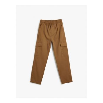 Pantaloni cargo cu snur