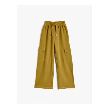Pantaloni cargo de trening cu croiala ampla
