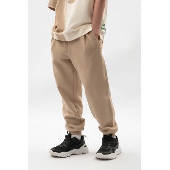 Pantaloni de trening din bumbac cu buzunare laterale