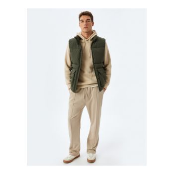 Pantaloni de trening drepti din bumbac