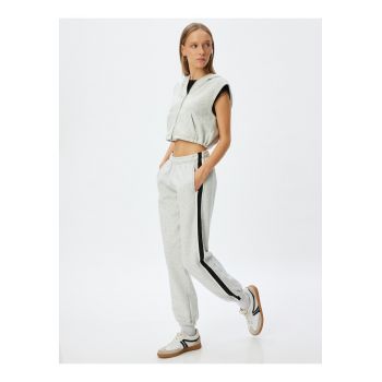Pantaloni de trening supradimensionati din amestec de bumbac