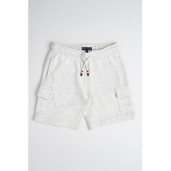 Pantaloni scurti cargo cu snur