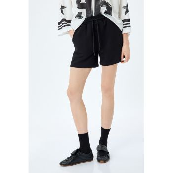 Pantaloni scurti din amestec de bumbac cu buzunare laterale