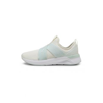 Pantofi sport cu garnituri din plasa si logo