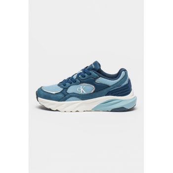 Pantofi sport din material textil si piele ecologica