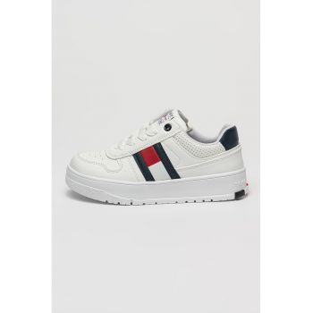 Pantofi sport din piele ecologica cu fermoar Flag