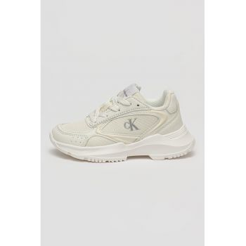 Pantofi sport din piele ecologica cu insetii din material textil