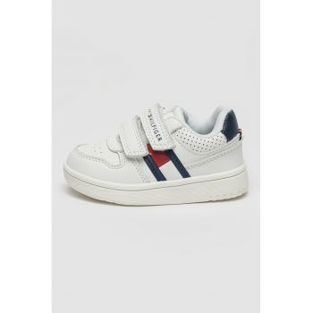 Pantofi sport din piele ecologica cu velcro