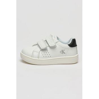 Pantofi sport din piele ecologica cu velcro