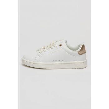 Pantofi sport low-cut din piele ecologica
