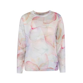 Pulover tricotat fin cu model abstract - Multicolor