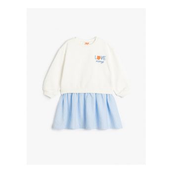 Rochie din bumbac cu model 2in1