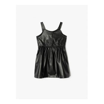 Rochie din piele ecologica cu fermoar