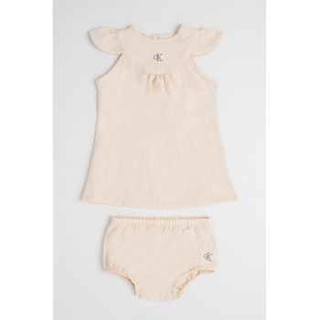 Set de rochie din amestec de in si chiloti