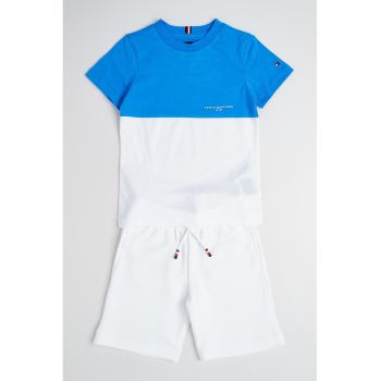 Set de tricou si pantaloni scurti cu snur - 2 piese
