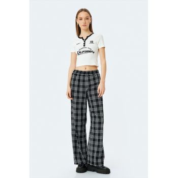 Tricou crop slim fit