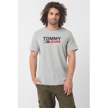 Tricou de bumbac organic cu imprimeu logo