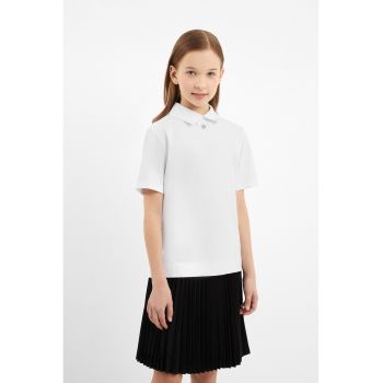 Tricou polo regular fit din amestec de bumbac