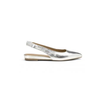 Balerini slingback din piele cu varf ascutit