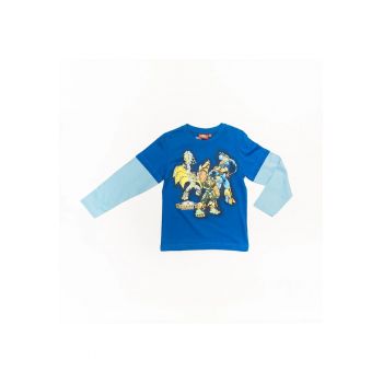 Bluza albastra baieti - 2060 - 128 cm - Albastru