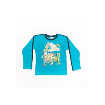 Bluza albastra baieti - KTLJ2534-A - 128 cm - Albastru