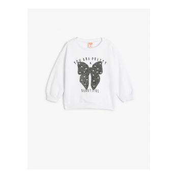 Bluza de trening cu broderie text
