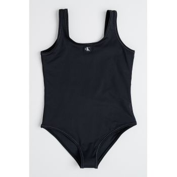 Costum de baie uni cu decolteu in V