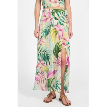 Fusta maxi cu model tropical