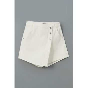Fusta-pantalon cu talie medie