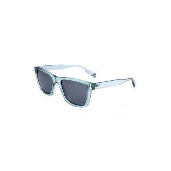 Ochelari de soare dreptunghiulari cu model unisex si lentile polarizate